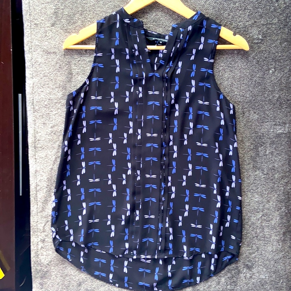 Anthropologie Dragonfly Print Top